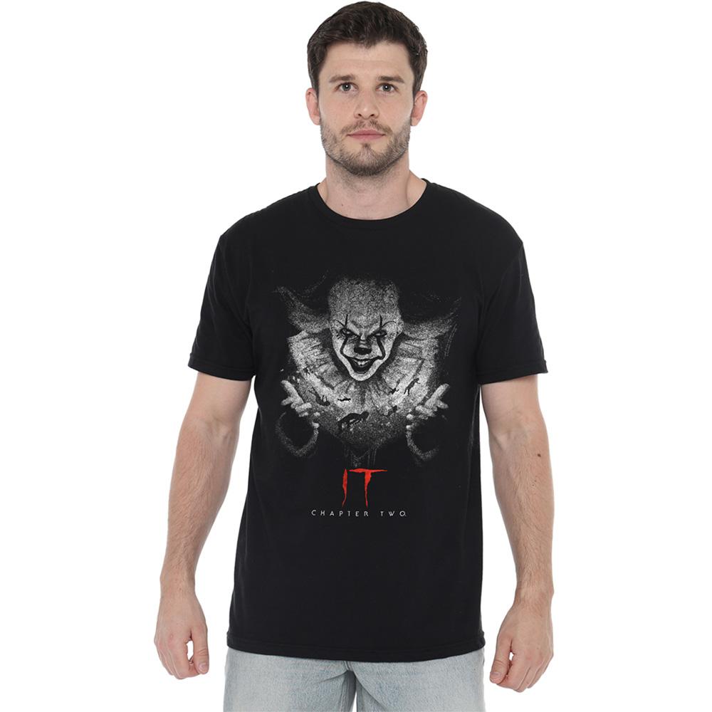 Black - Back - It Chapter 2 Unisex Adult In The Dark Pennywise T-Shirt