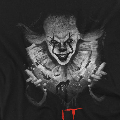 Black - Side - It Chapter 2 Unisex Adult In The Dark Pennywise T-Shirt