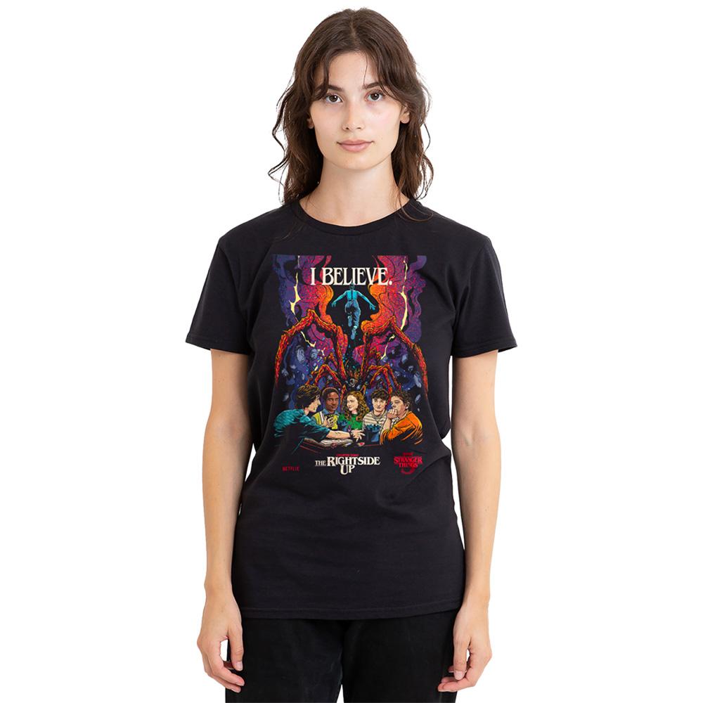 Black - Back - Stranger Things 5 Womens-Ladies Butcher Billy Chapter 8 T-Shirt