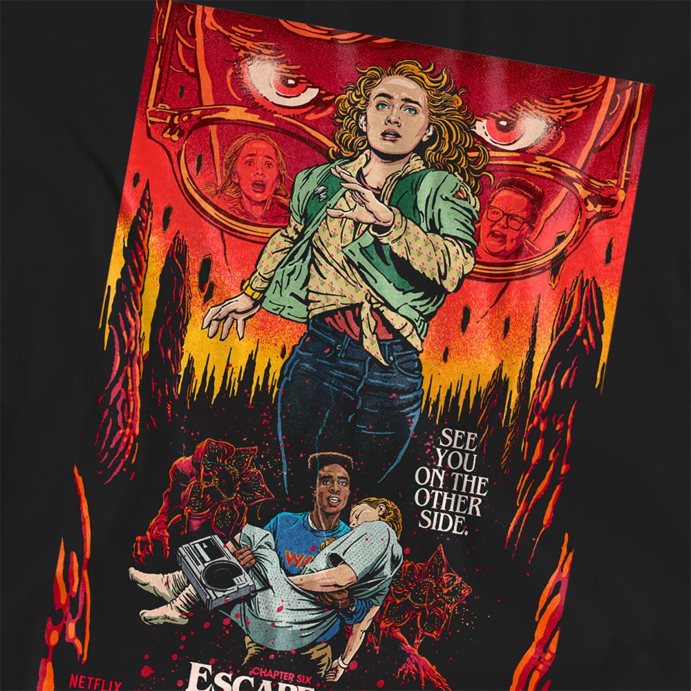 Black - Side - Stranger Things 5 Womens-Ladies Butcher Billy Chapter 6 T-Shirt