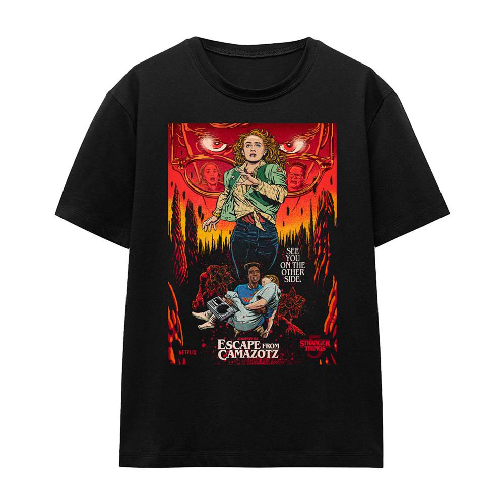 Black - Front - Stranger Things 5 Womens-Ladies Butcher Billy Chapter 6 T-Shirt