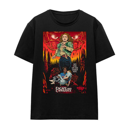 Black - Front - Stranger Things 5 Womens-Ladies Butcher Billy Chapter 6 T-Shirt