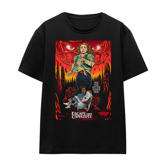 Black - Front - Stranger Things 5 Womens-Ladies Butcher Billy Chapter 6 T-Shirt
