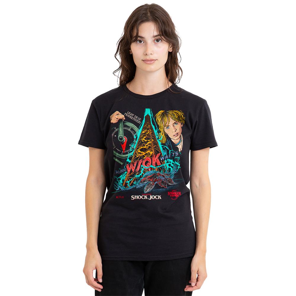 Black - Back - Stranger Things 5 Womens-Ladies Butcher Billy Chapter 5 T-Shirt