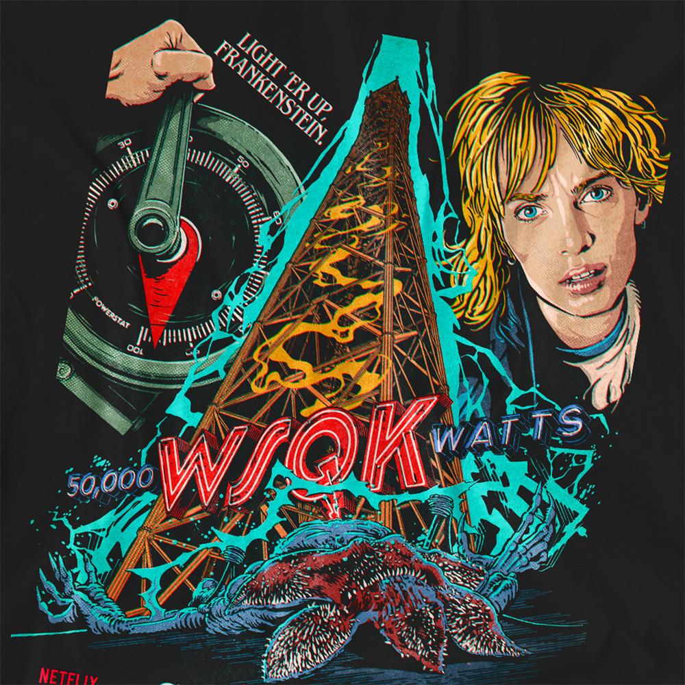 Black - Side - Stranger Things 5 Womens-Ladies Butcher Billy Chapter 5 T-Shirt