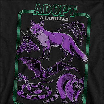 Black - Side - Steven Rhodes Unisex Adult Adopt A Familiar Part 2 Sweatshirt