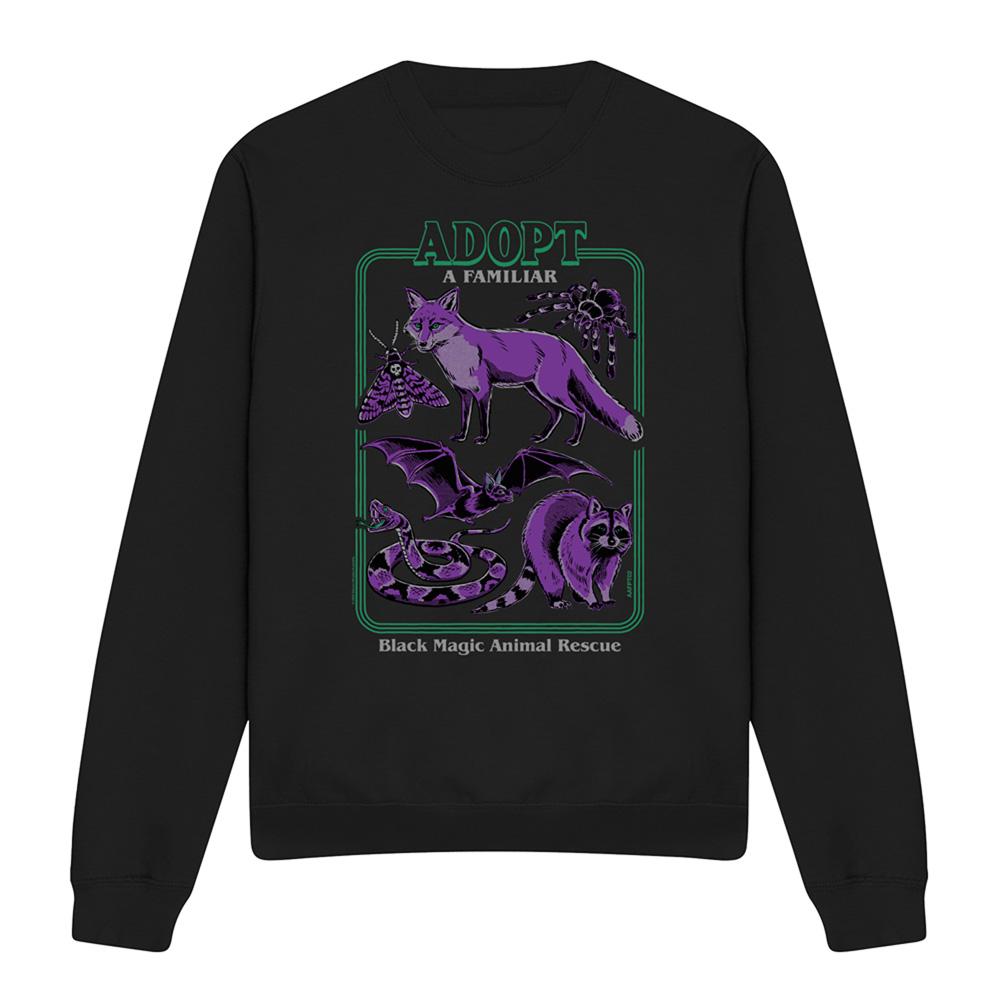 Black - Front - Steven Rhodes Unisex Adult Adopt A Familiar Part 2 Sweatshirt