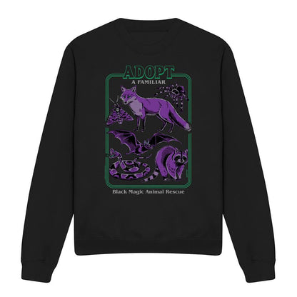 Black - Front - Steven Rhodes Unisex Adult Adopt A Familiar Part 2 Sweatshirt