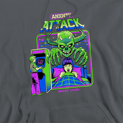 Charcoal - Side - Steven Rhodes Unisex Adult Anxiety Attack Hoodie
