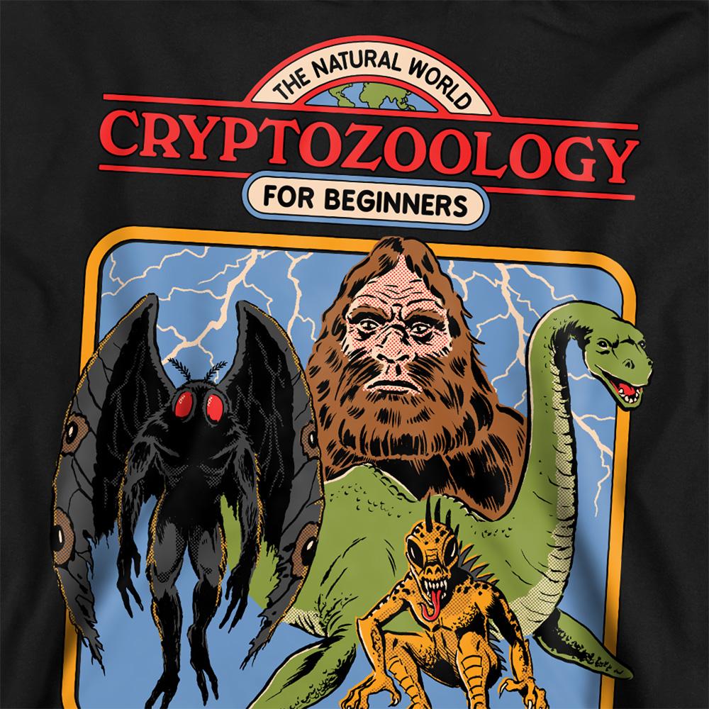 Black - Side - Steven Rhodes Unisex Adult Cryptozoology For Beginners Sweatshirt