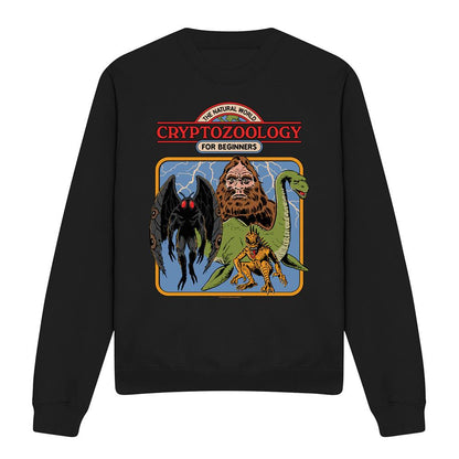 Black - Front - Steven Rhodes Unisex Adult Cryptozoology For Beginners Sweatshirt