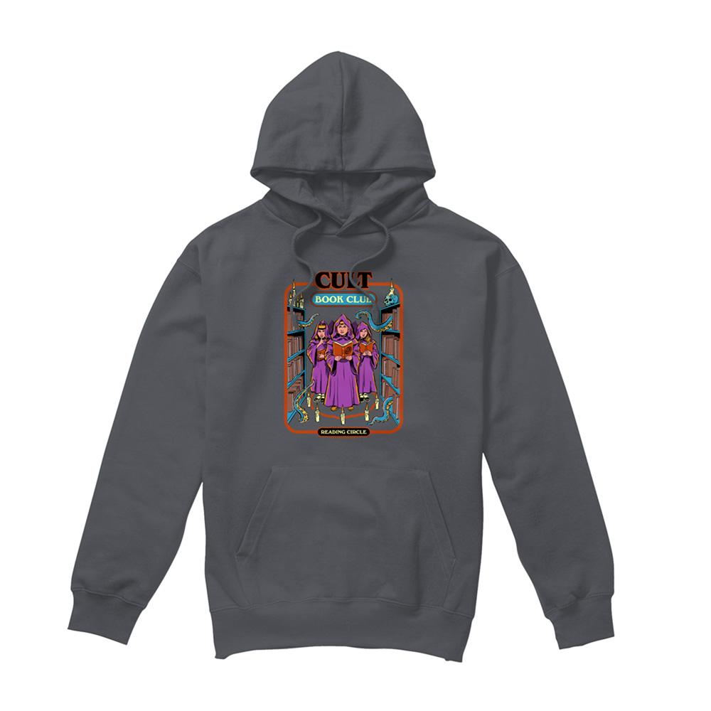 Charcoal - Front - Steven Rhodes Unisex Adult Cult Book Club Hoodie