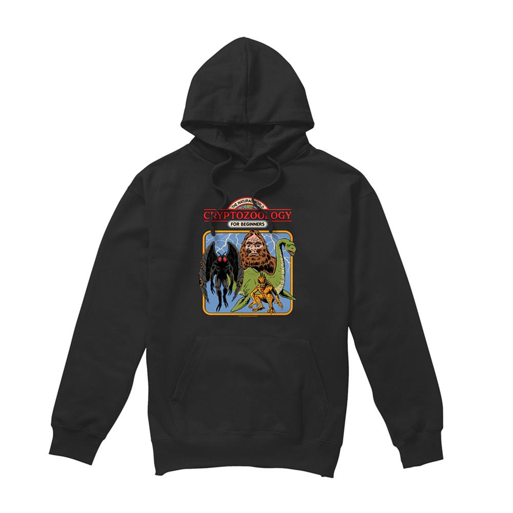 Black - Front - Steven Rhodes Unisex Adult Cryptozoology For Beginners Hoodie