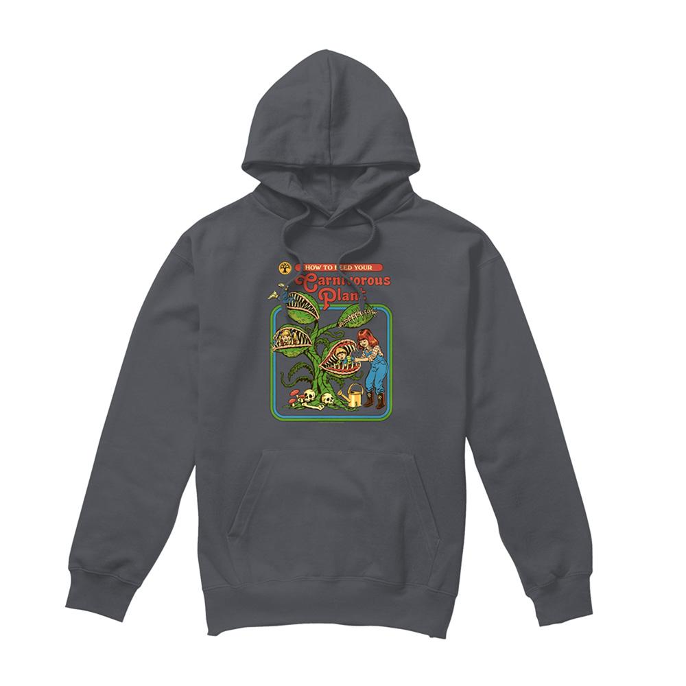 Charcoal - Front - Steven Rhodes Unisex Adult Carnivorous Plant Hoodie