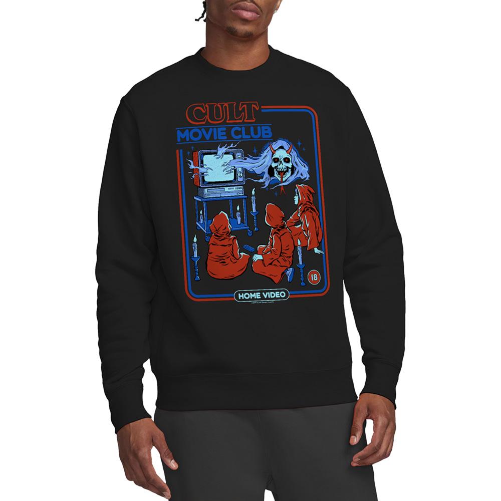 Black - Back - Steven Rhodes Unisex Adult Cult Movie Club Sweatshirt