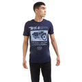 Navy - Side - BSA Mens Test Drive Cotton T-Shirt