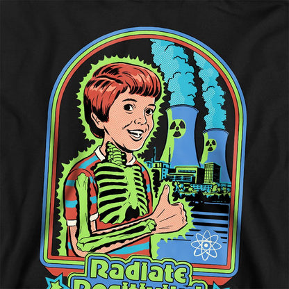Black - Side - Steven Rhodes Unisex Adult Radiate Positivity Sweatshirt