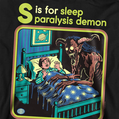 Black - Side - Steven Rhodes Unisex Adult Paralysis Demon Sweatshirt
