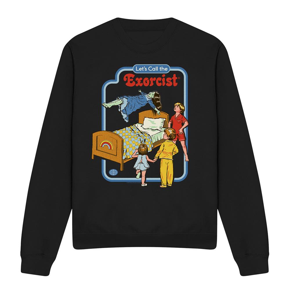 Black - Front - Steven Rhodes Unisex Adult Lets Call The Exorcist Sweatshirt