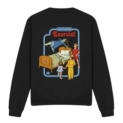 Black - Front - Steven Rhodes Unisex Adult Lets Call The Exorcist Sweatshirt