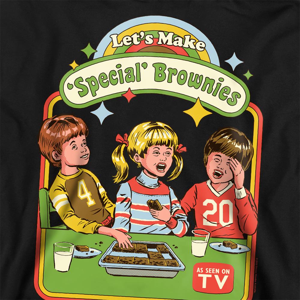 Black - Side - Steven Rhodes Unisex Adult Let´s Make Brownies Sweatshirt