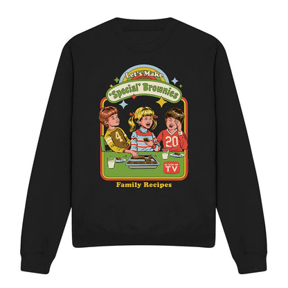 Black - Front - Steven Rhodes Unisex Adult Let´s Make Brownies Sweatshirt