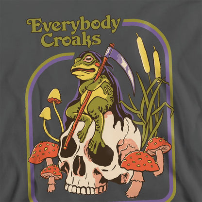 Charcoal - Side - Steven Rhodes Unisex Adult Everybody Croaks Sweatshirt