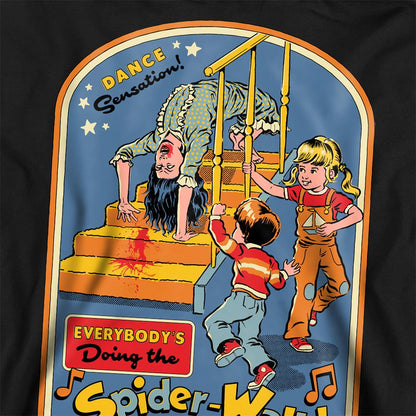 Black - Side - Steven Rhodes Unisex Adult Everybody´s Doing The Spiderwalk Sweatshirt