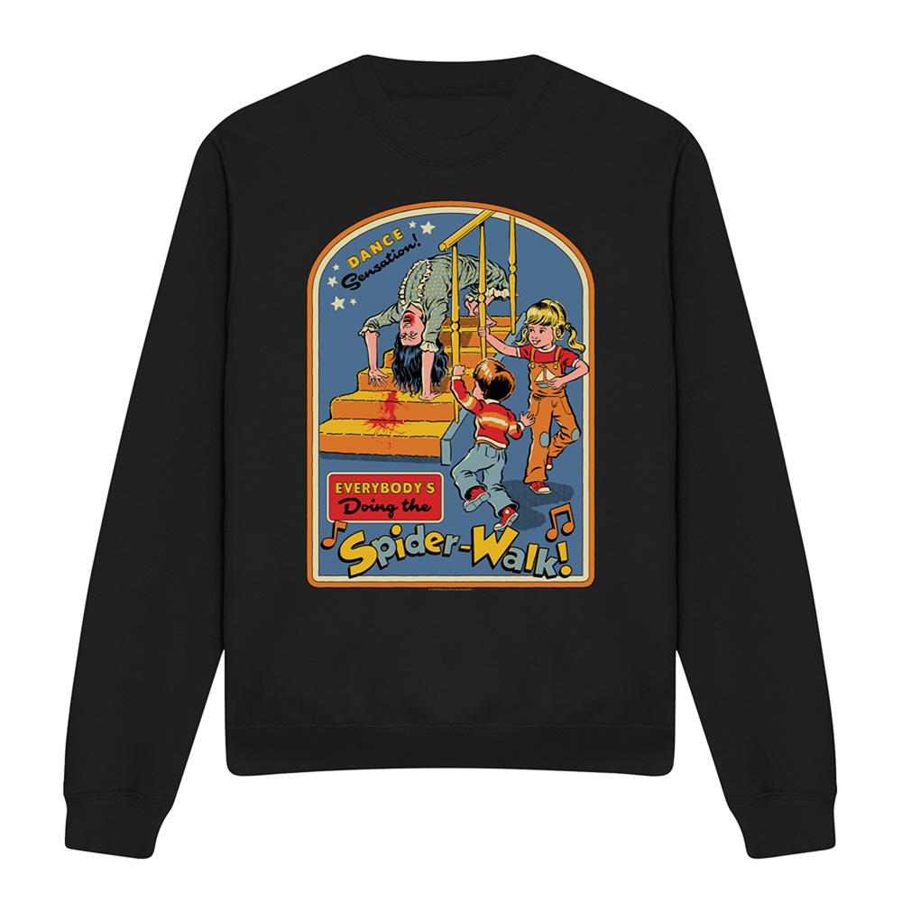 Black - Front - Steven Rhodes Unisex Adult Everybody´s Doing The Spiderwalk Sweatshirt