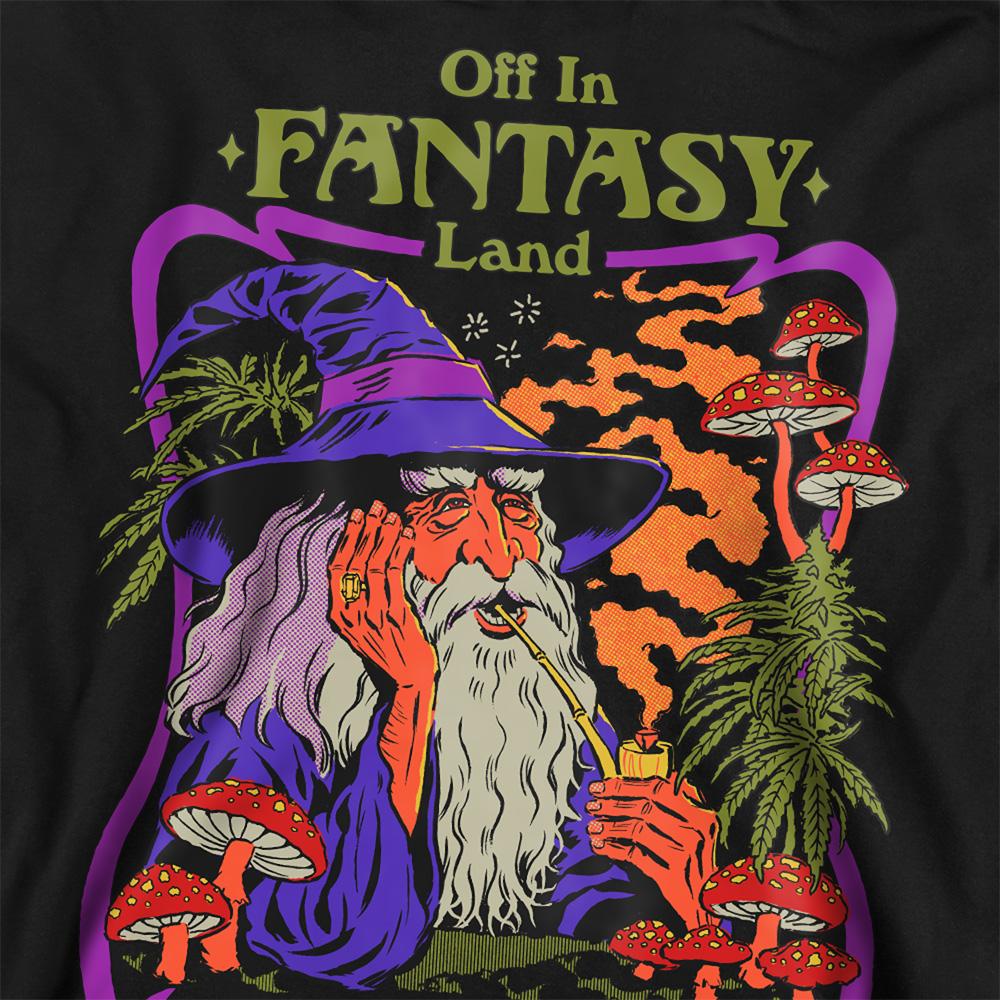 Black - Side - Steven Rhodes Unisex Adult Fantasy Land Sweatshirt