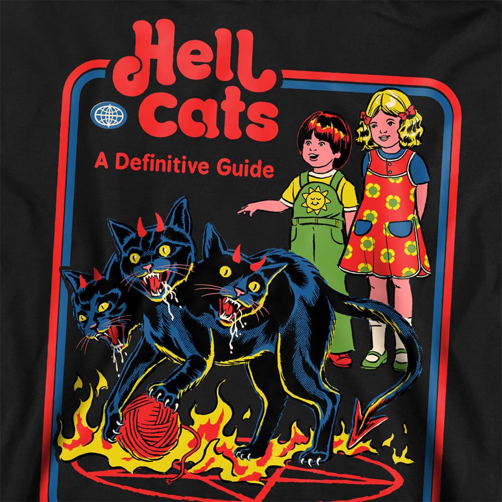 Black - Side - Steven Rhodes Unisex Adult Hell Cats Sweatshirt