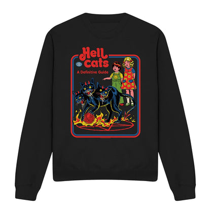 Black - Front - Steven Rhodes Unisex Adult Hell Cats Sweatshirt