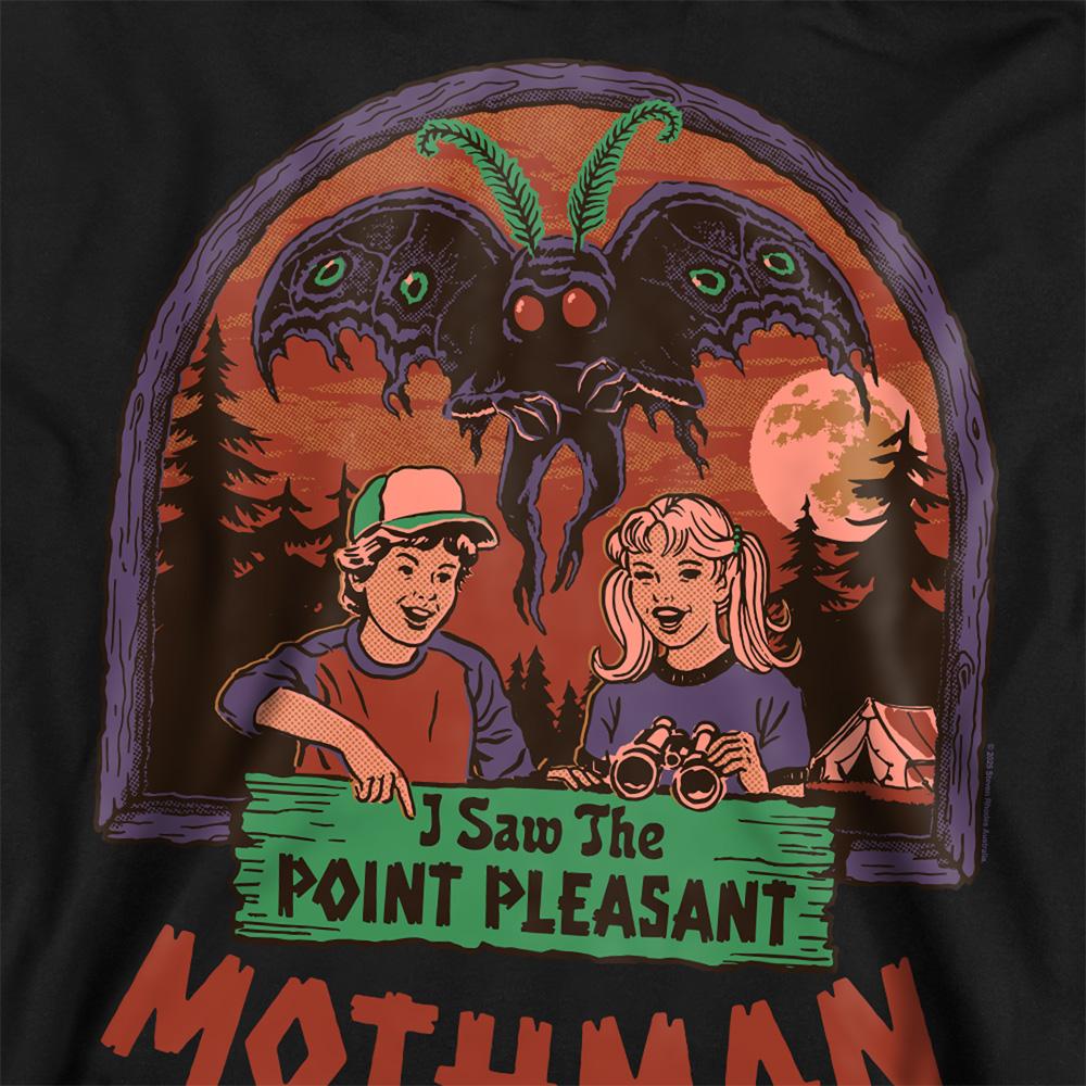 Black - Side - Steven Rhodes Unisex Adult I Saw The Mothman Sweatshirt