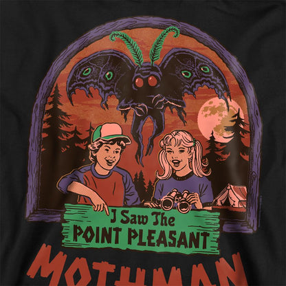 Black - Side - Steven Rhodes Unisex Adult I Saw The Mothman Sweatshirt