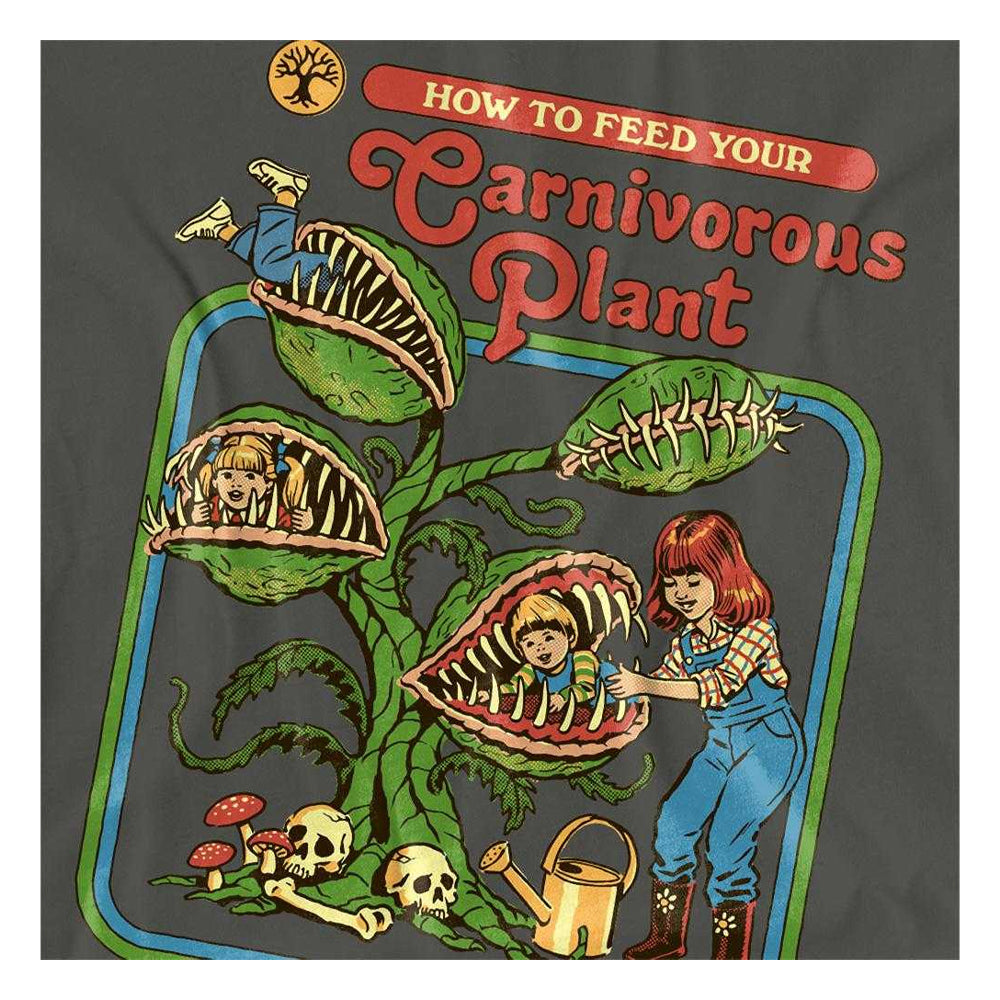 Charcoal - Side - Steven Rhodes Unisex Adult Carnivorous Plant T-Shirt