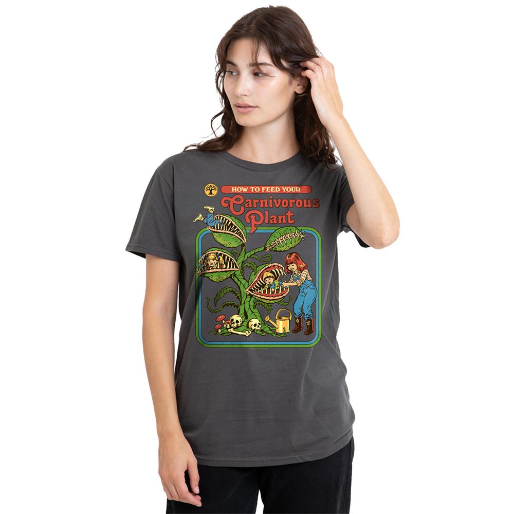 Black - Back - Steven Rhodes Unisex Adult Carnivorous Plant T-Shirt