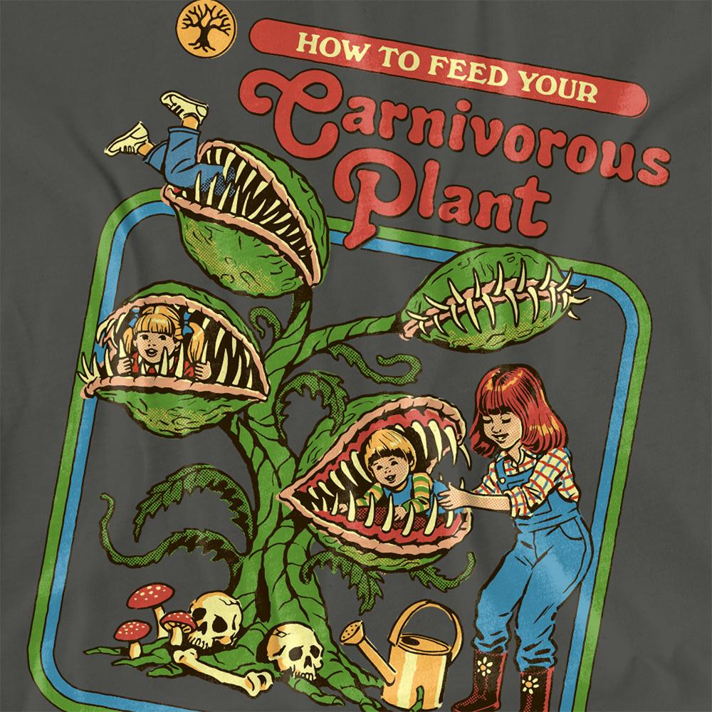 Black - Side - Steven Rhodes Unisex Adult Carnivorous Plant T-Shirt