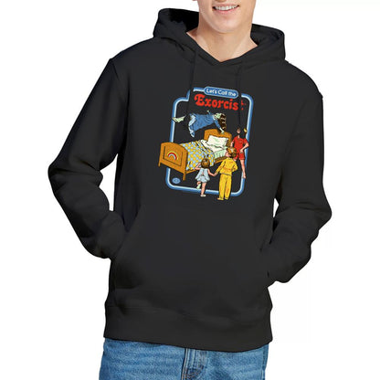 Black - Front - Steven Rhodes Unisex Adult Lets Call The Exorcist Hoodie