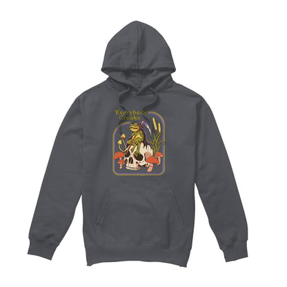 Charcoal - Front - Steven Rhodes Unisex Adult Everybody Croaks Hoodie
