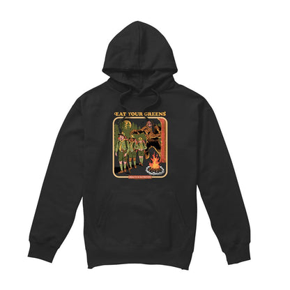Black - Front - Steven Rhodes Unisex Adult Eat Your Greens Hoodie