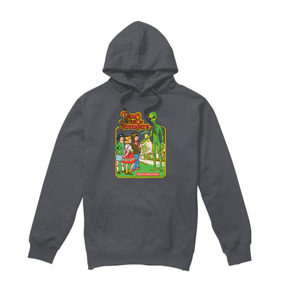 Charcoal - Front - Steven Rhodes Unisex Adult Don´t Talk To Strangers Hoodie