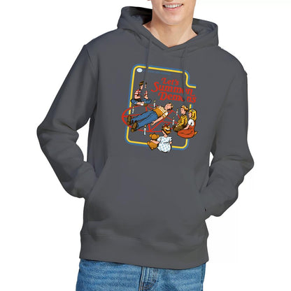 Charcoal - Back - Steven Rhodes Unisex Adult Lets Summon Demons Hoodie