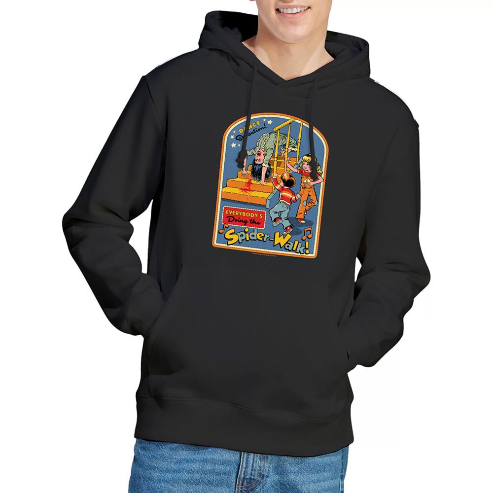 Black - Back - Steven Rhodes Unisex Adult Everyones Doing The Spiderwalk Hoodie