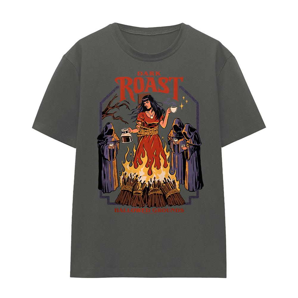 Charcoal - Front - Steven Rhodes Unisex Adult Dark Roast T-Shirt