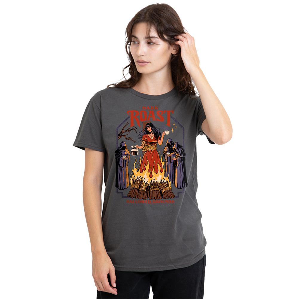 Charcoal - Back - Steven Rhodes Unisex Adult Dark Roast T-Shirt