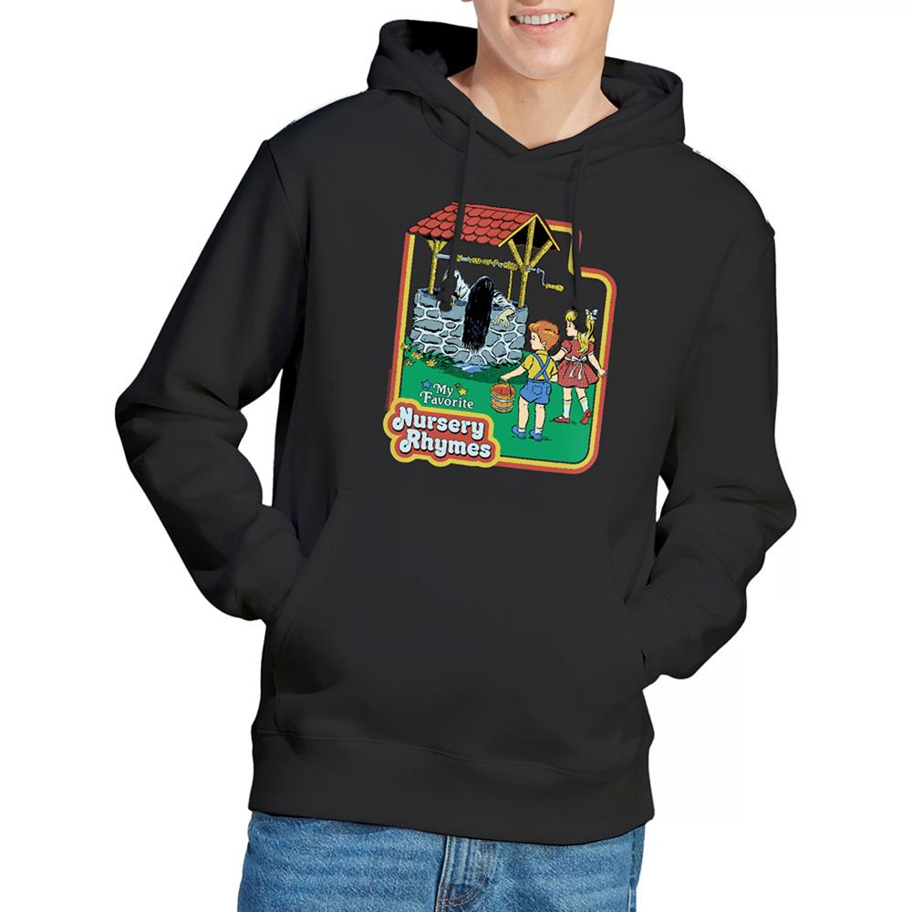 Black - Back - Steven Rhodes Unisex Adult Nursery Rhymes Hoodie