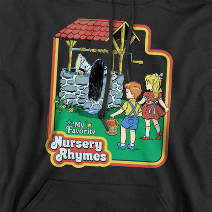 Black - Side - Steven Rhodes Unisex Adult Nursery Rhymes Hoodie