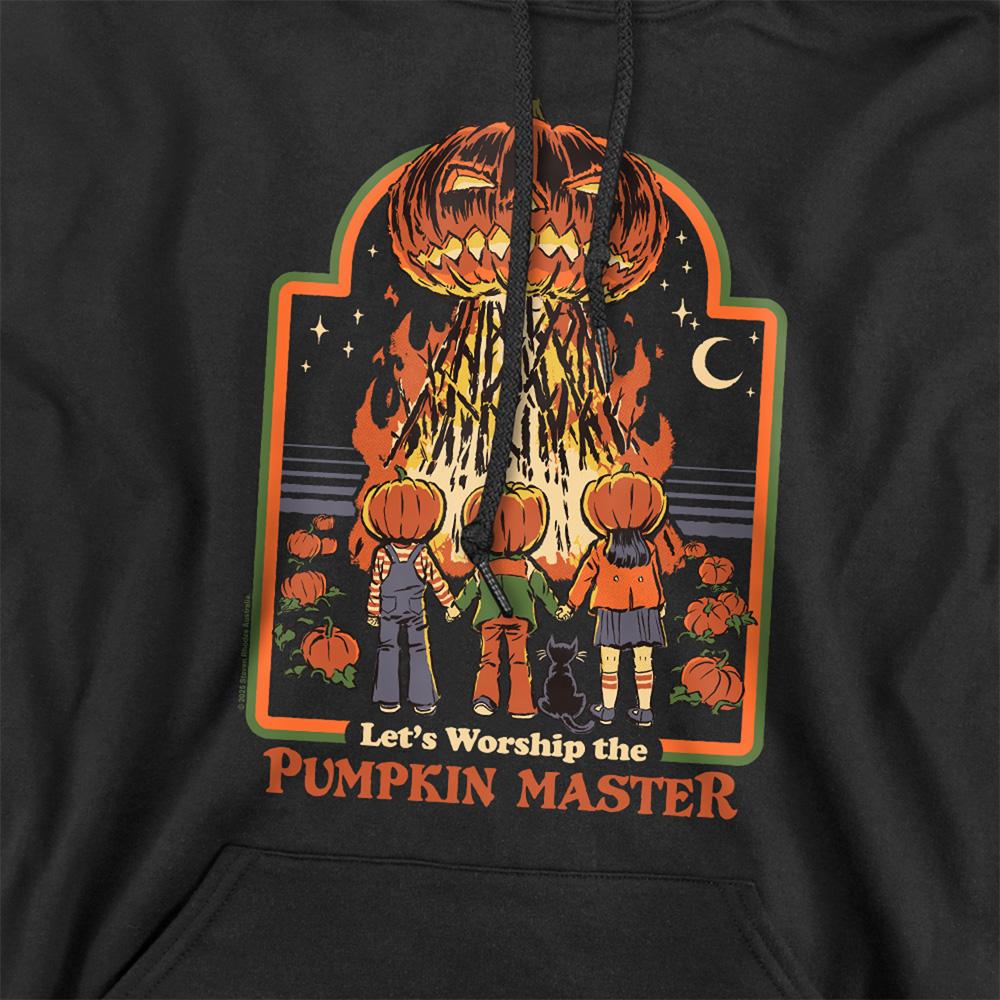 Black - Side - Steven Rhodes Unisex Adult Pumpkin Master Hoodie