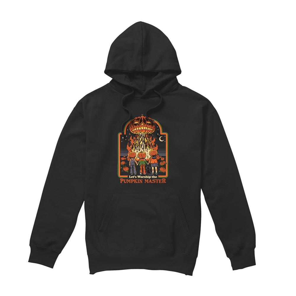 Black - Front - Steven Rhodes Unisex Adult Pumpkin Master Hoodie