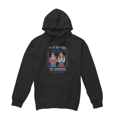 Black - Front - Steven Rhodes Unisex Adult Say No To Sports Hoodie